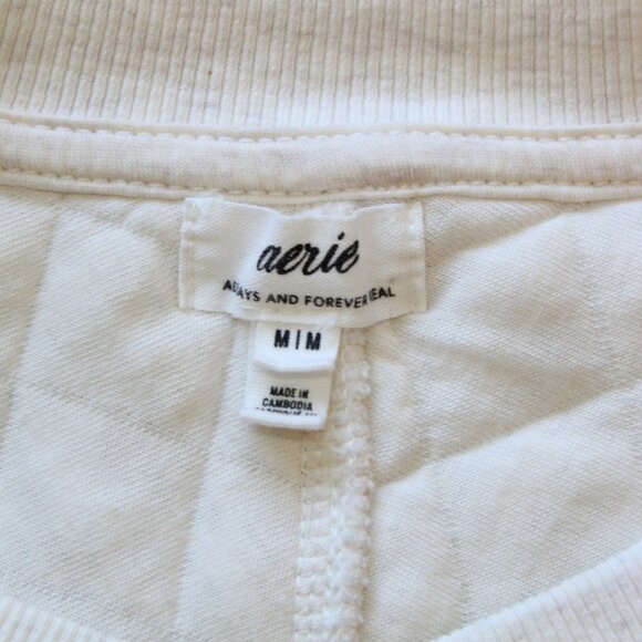 Aerie Quilted Cardi Bomber Jacket Size M/oversize Long Sleeves Snap Buttons - Picture 7 of 11